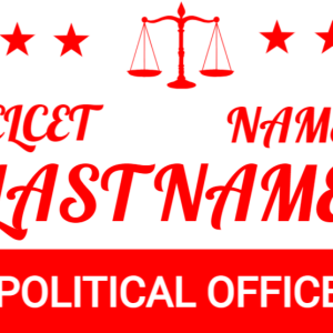 Orange Election Card