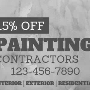 Painting Contractors Services Discount Medium Rectangle Advertisement